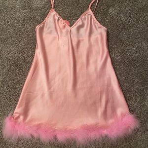 DollzKill pink slip dress